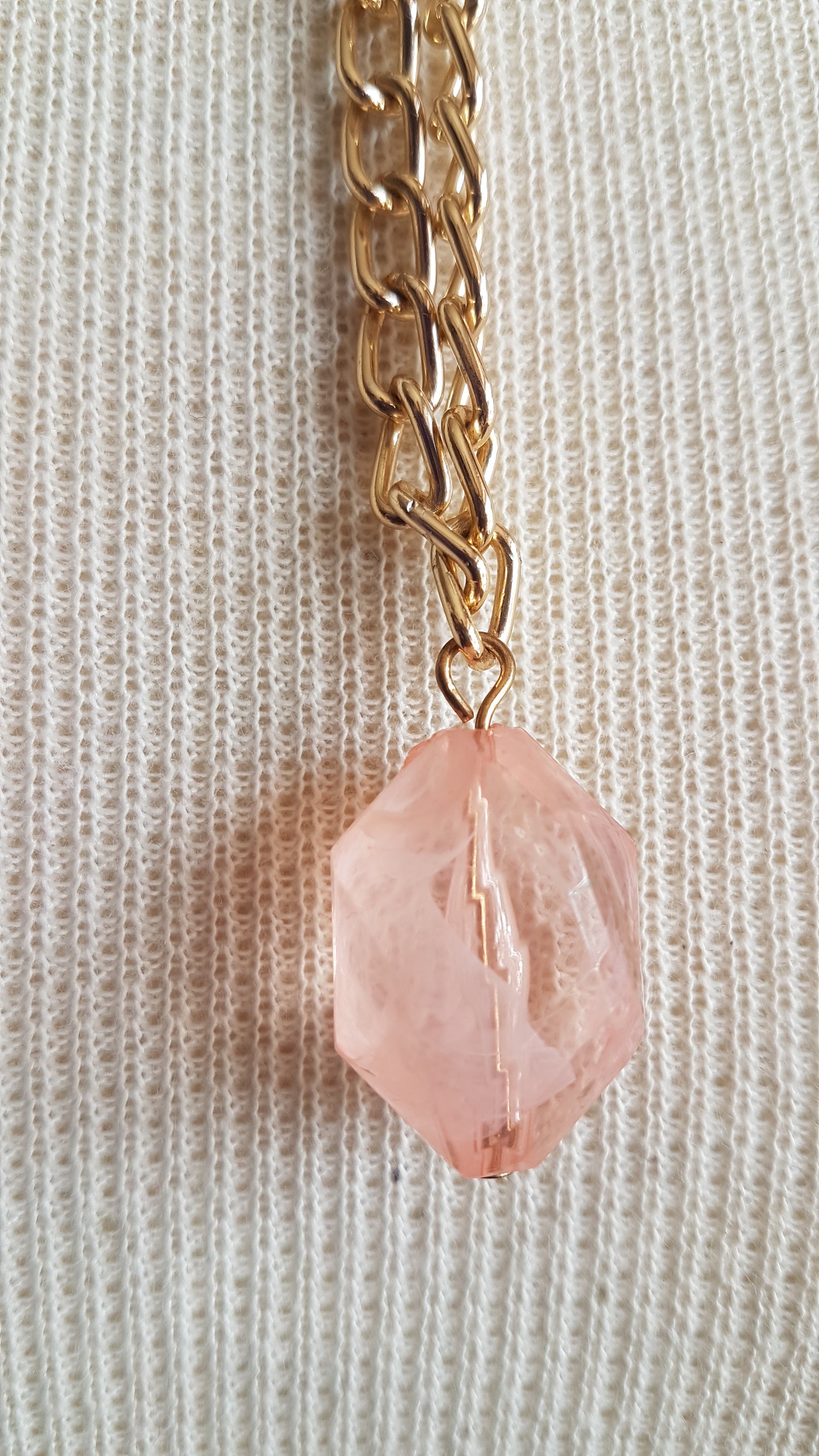 Pink And Gold Extra Long Dangle Earrings
