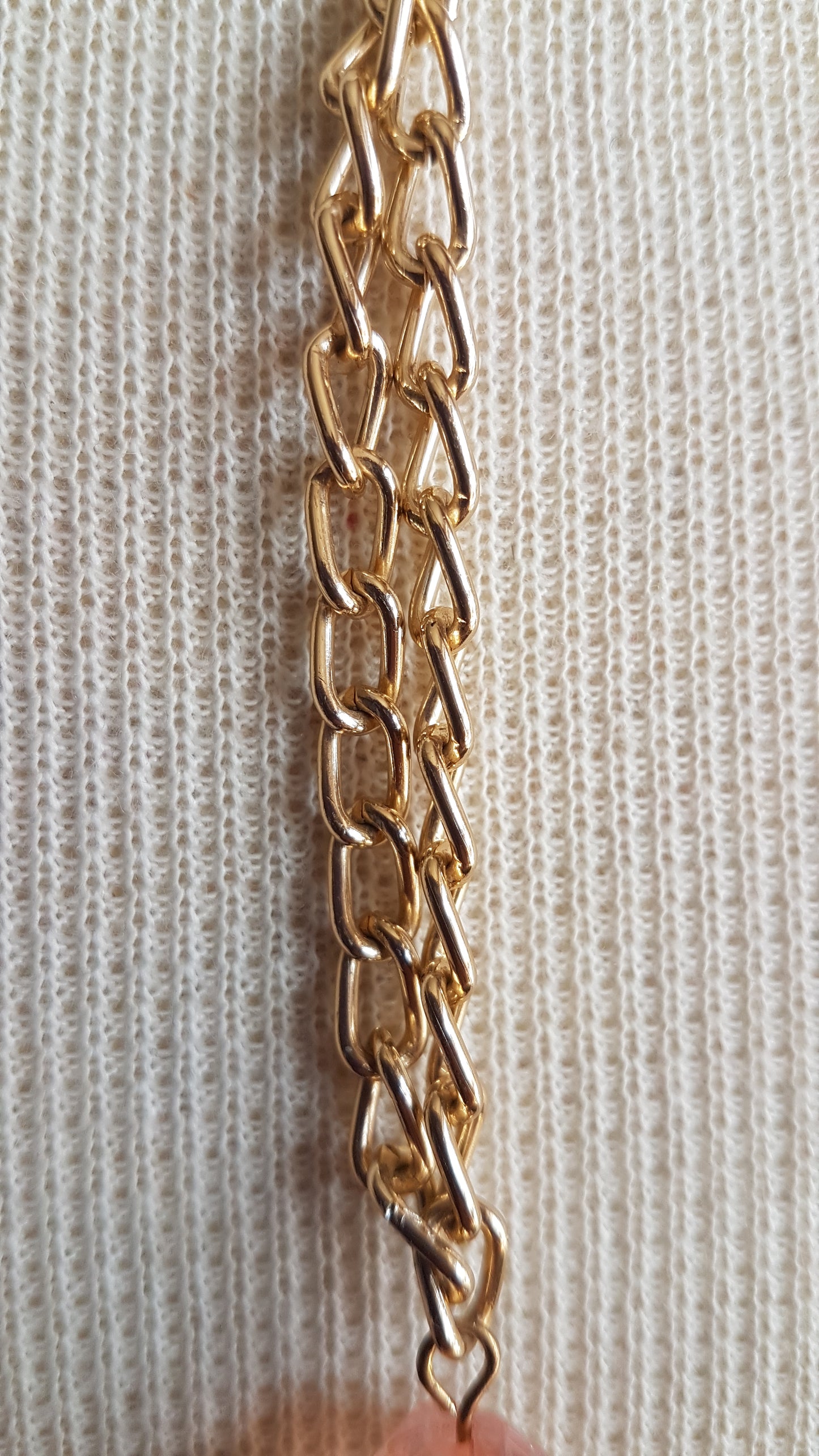 Pink And Gold Extra Long Dangle Earrings