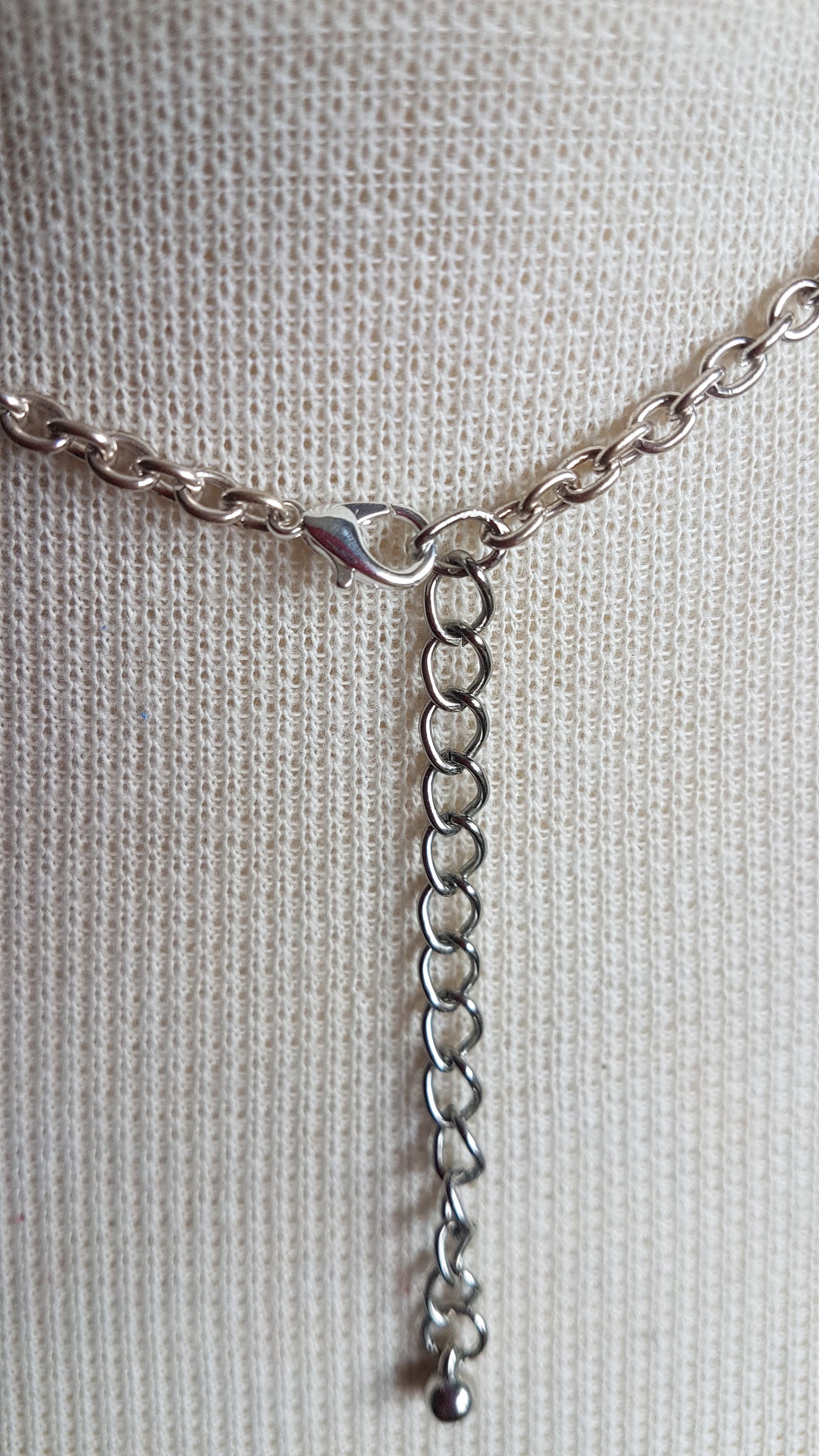 Silver And Pearl Ball Dangle Necklace