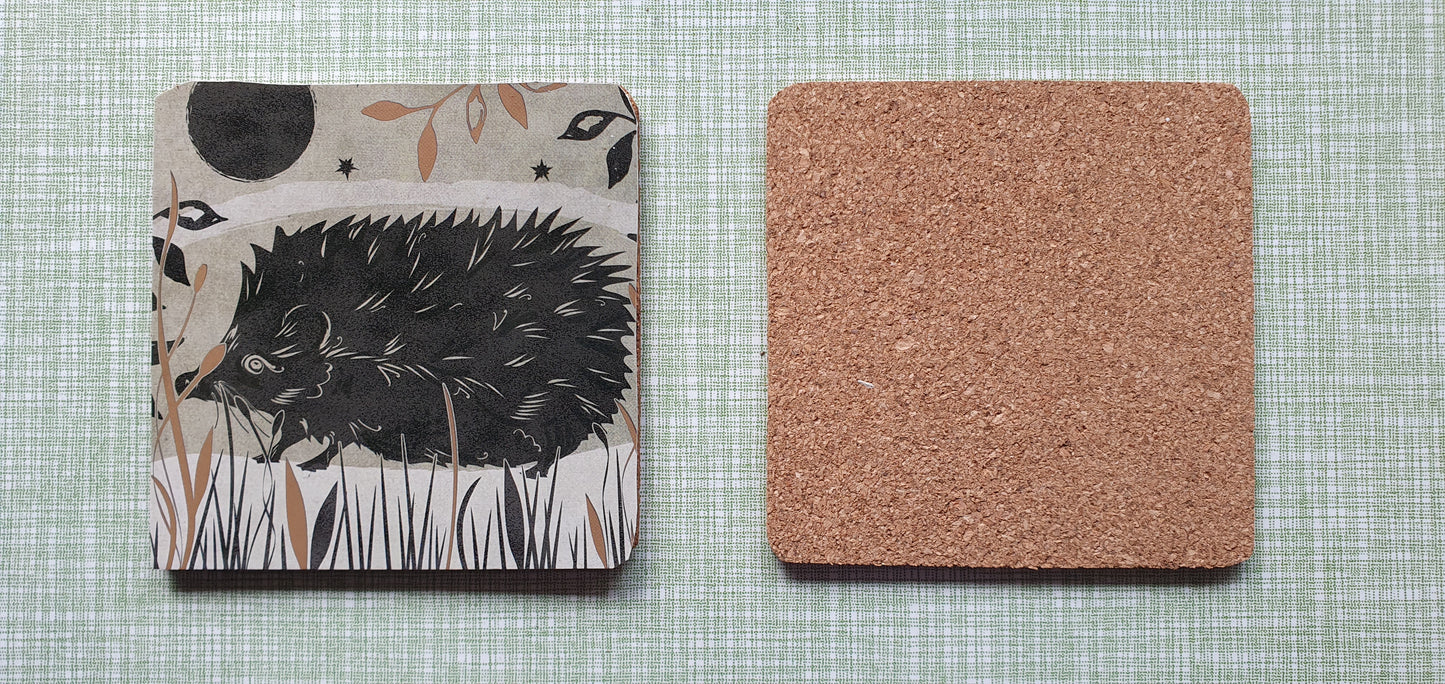 Single Mix And Match Coaster Hedgehog Home Decor Gift