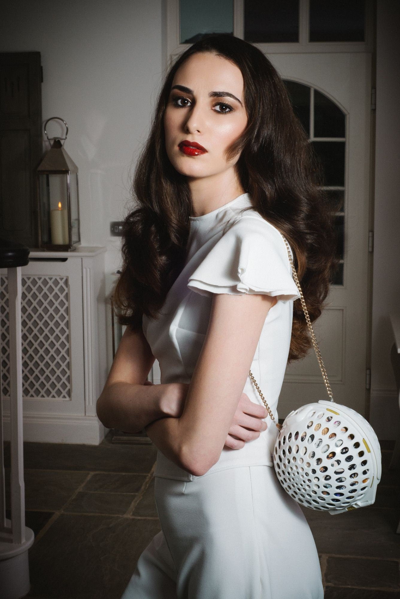 White Wide Leg Extra Tall Trousers Cap Sleeve Top