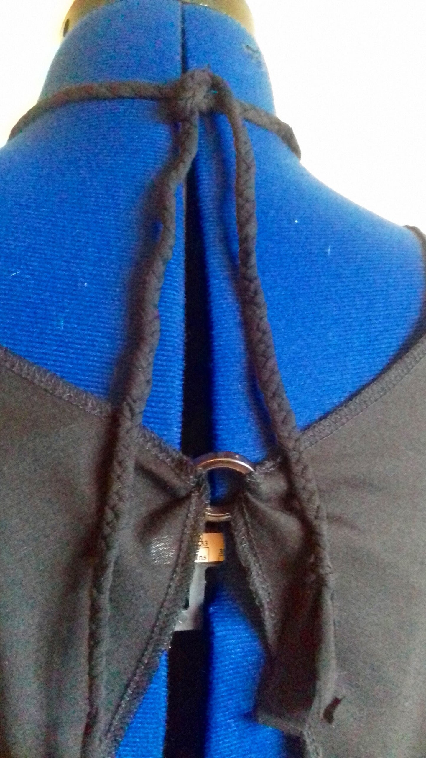 Black Jersey Double Fronted Braided Soft Jersey Top