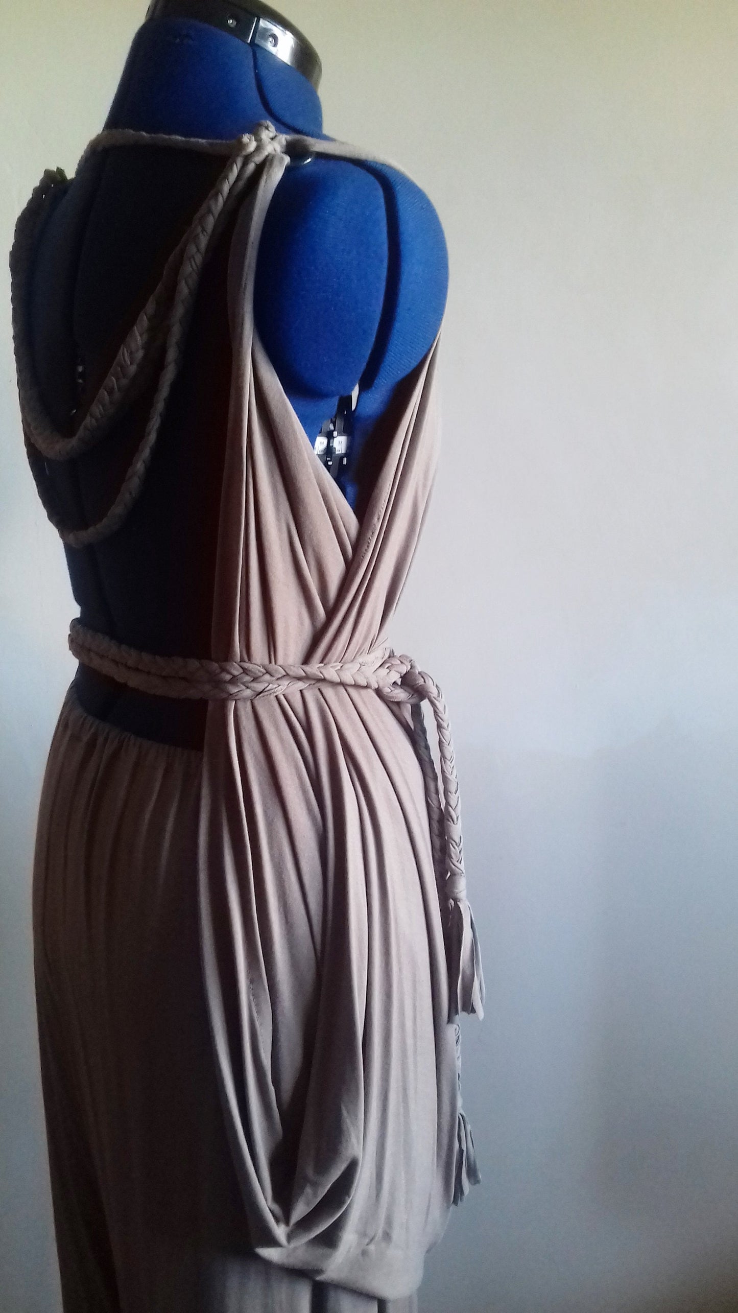 Brown Festival Beach Outfit Two Piece Soft Jersey