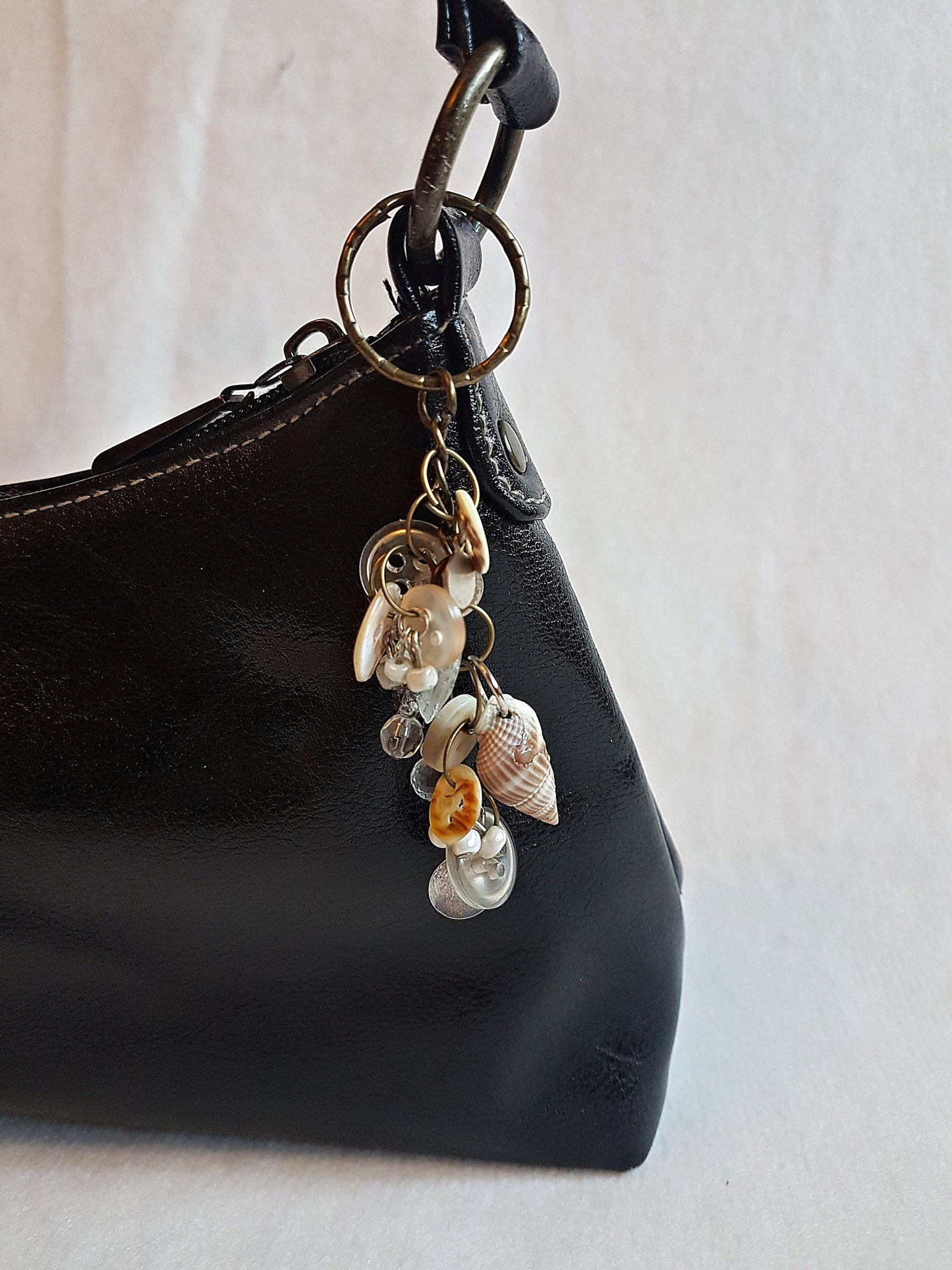Buttons Keychain Bag Charm