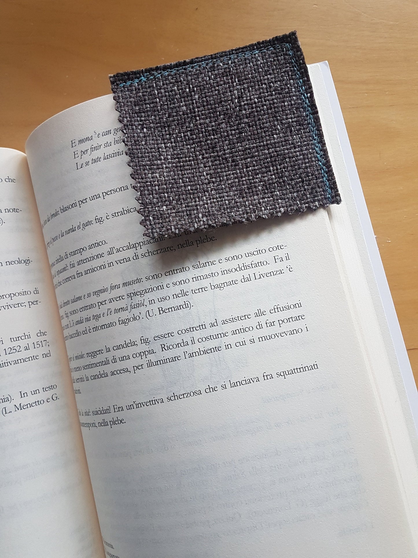 Handmade Corner Bookmark Faux Leather