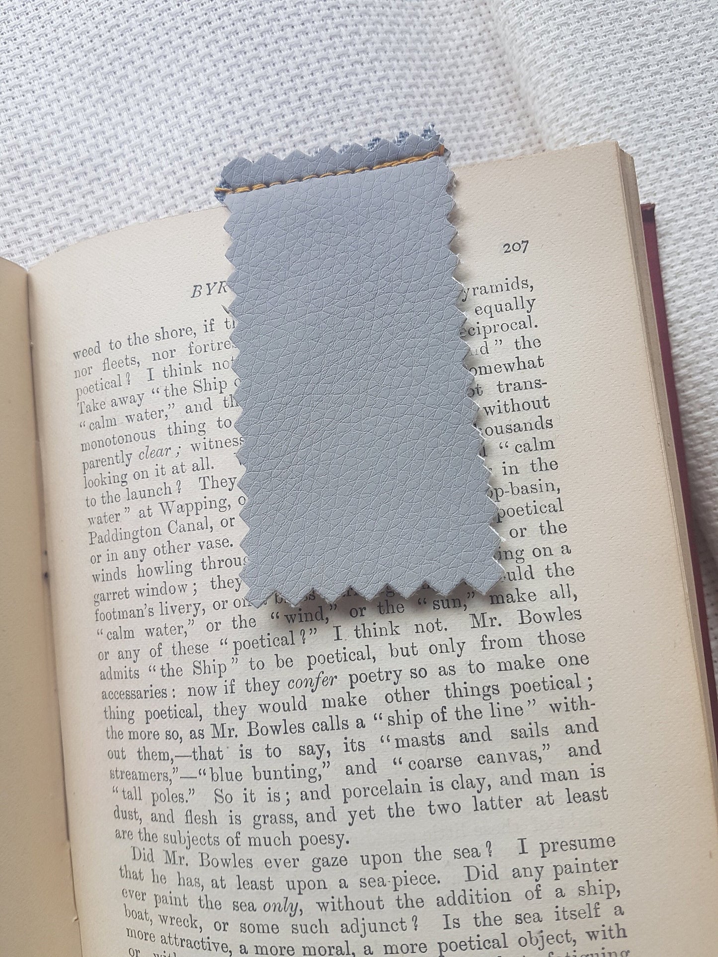 Handmade Fabric Bookmark