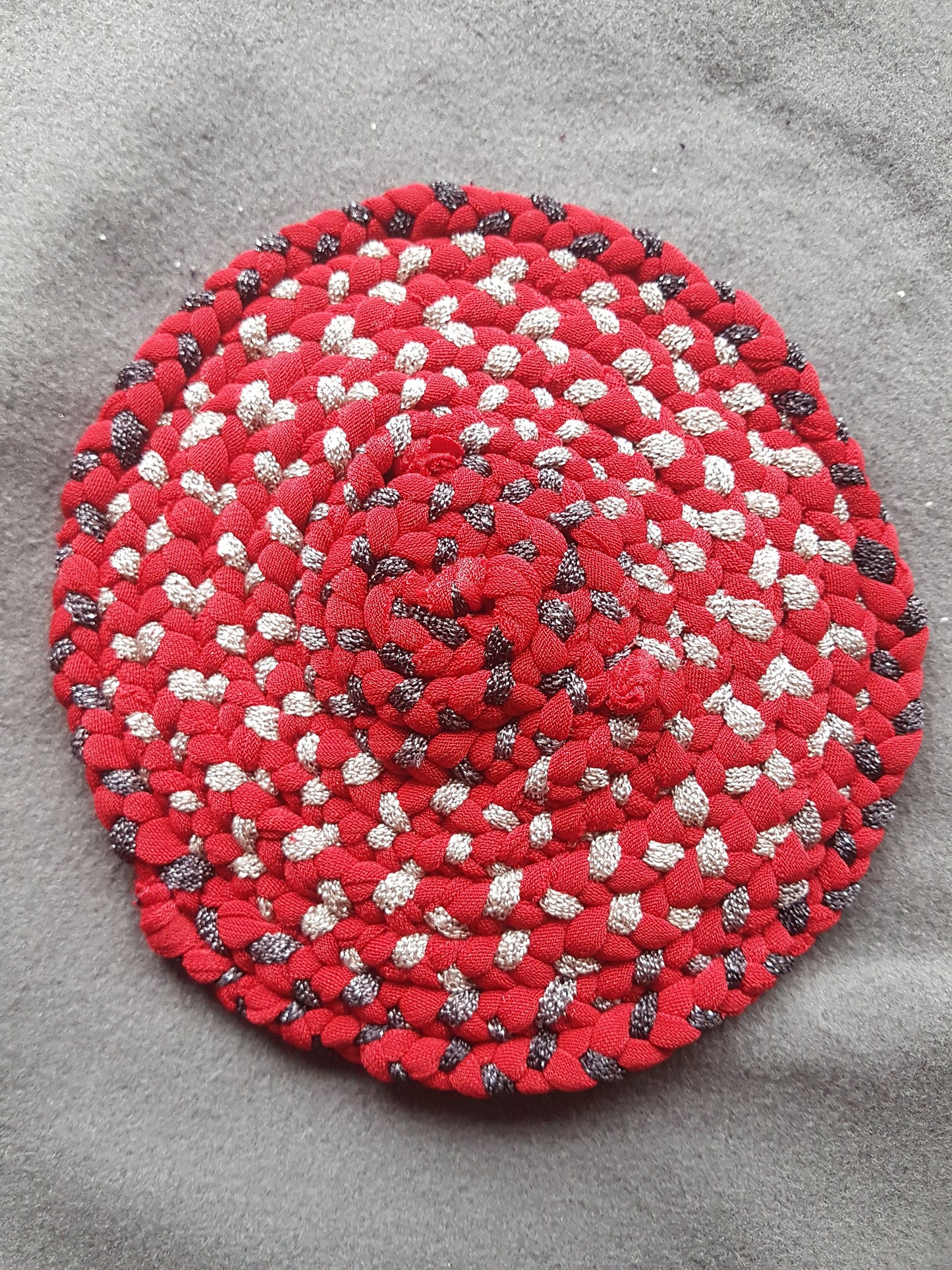 Handmade Braided Fabric Coaster