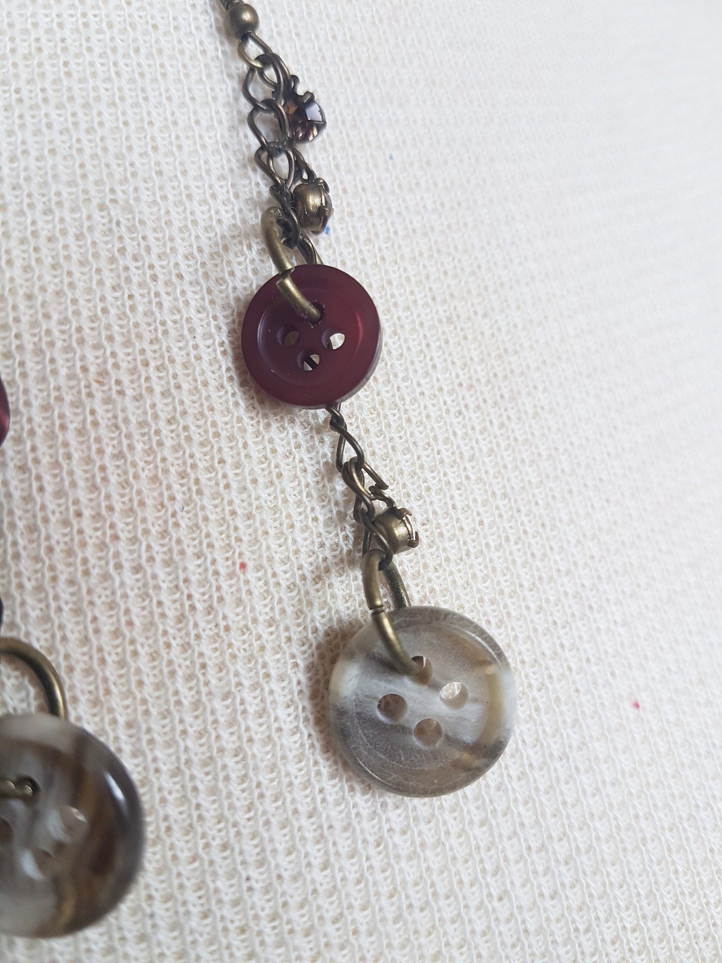 Handmade Button Earrings