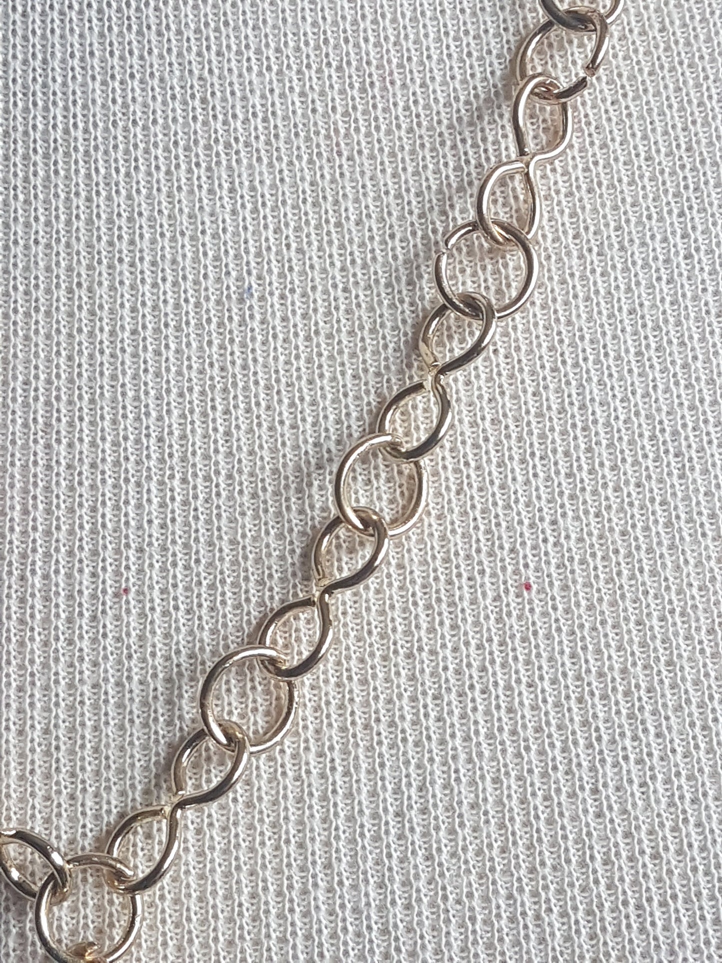 Gold Chain Blue Opal Necklace