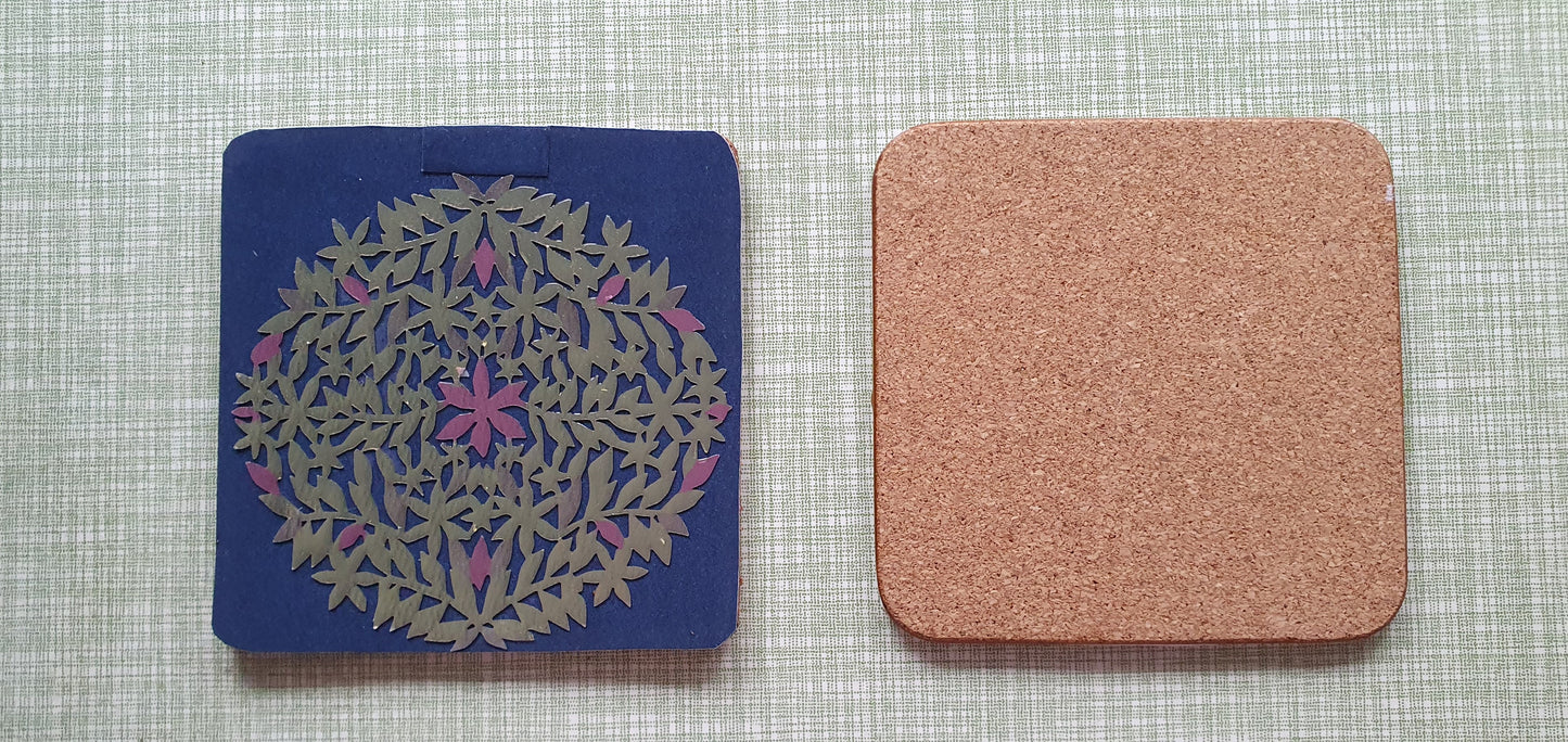 Single Mix And Match Coaster Christmas Festive Home Decor Gift