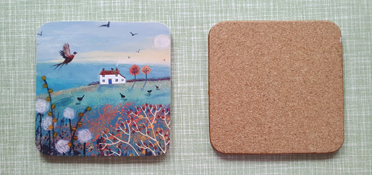 Single Mix And Match Coaster Autumn Countryside Home Decor Gift