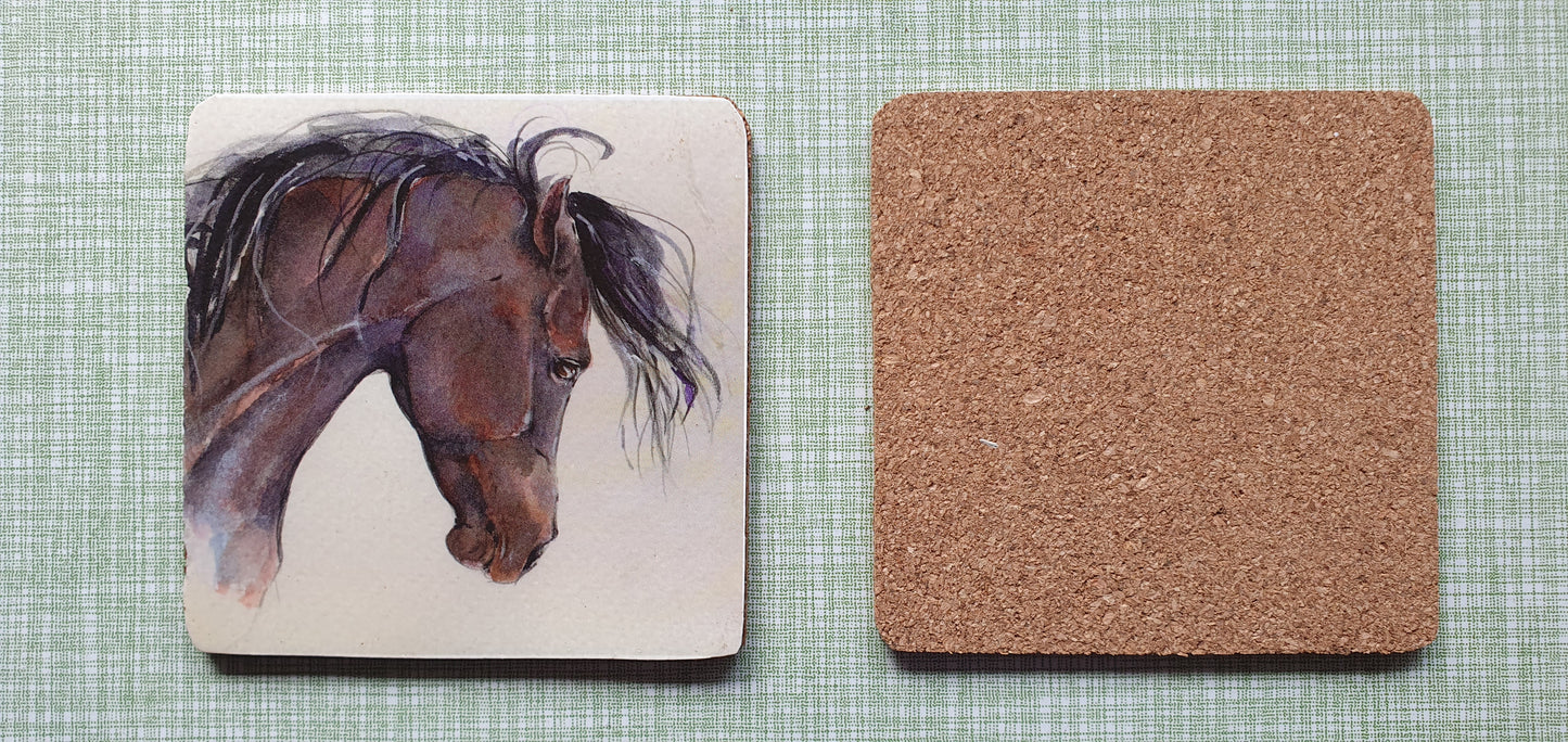 Single Mix And Match Coaster Horse Pony Home Decor Gift