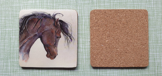 Single Mix And Match Coaster Horse Pony Home Decor Gift