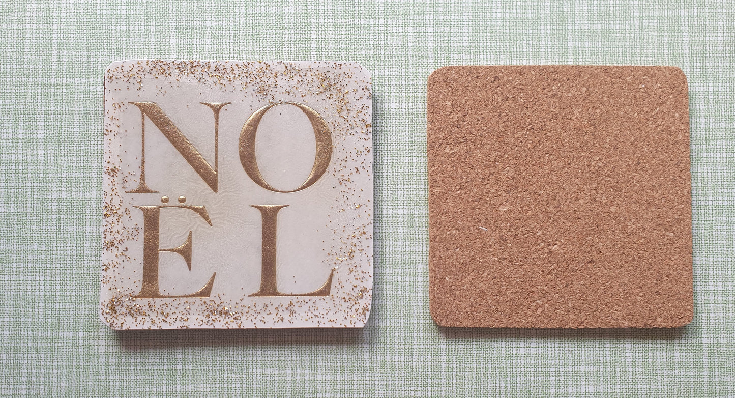 Single Mix And Match Coaster Christmas Winter NOEL Home Decor Gift