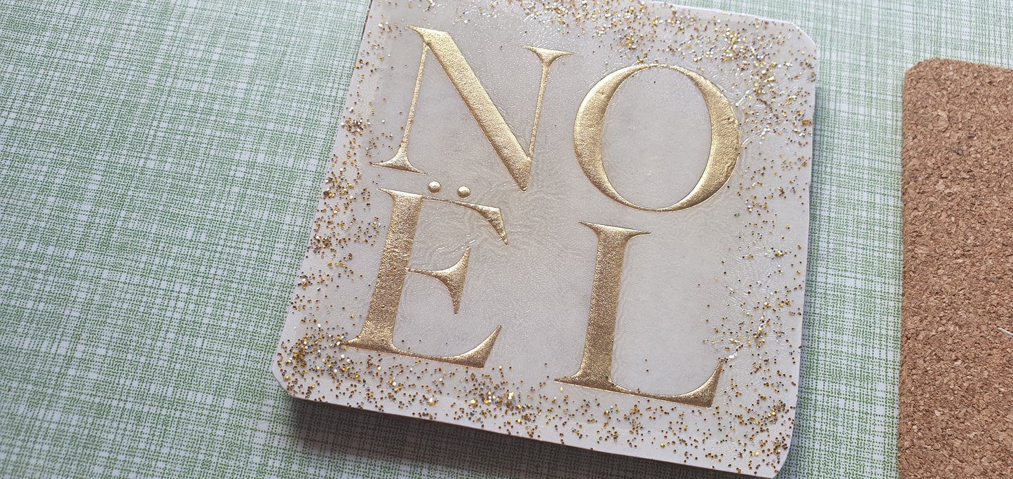 Single Mix And Match Coaster Christmas Winter NOEL Home Decor Gift