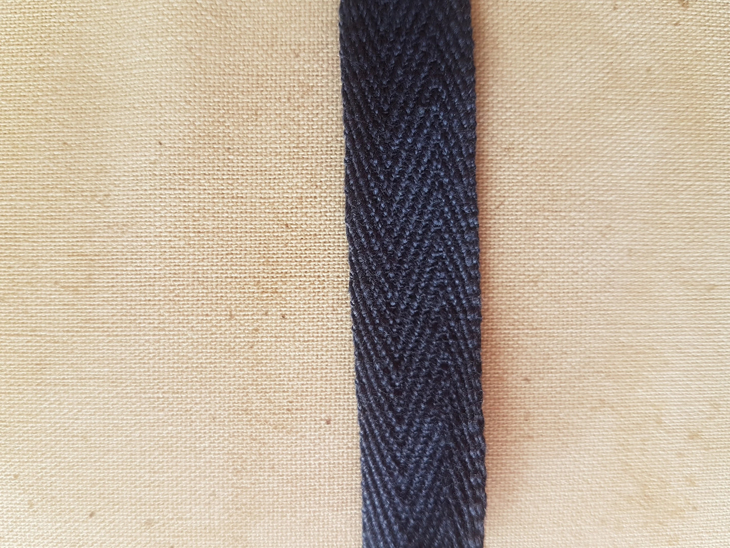 Vintage Navy Blue Cotton Webbing Crafting Sewing 1.5cm