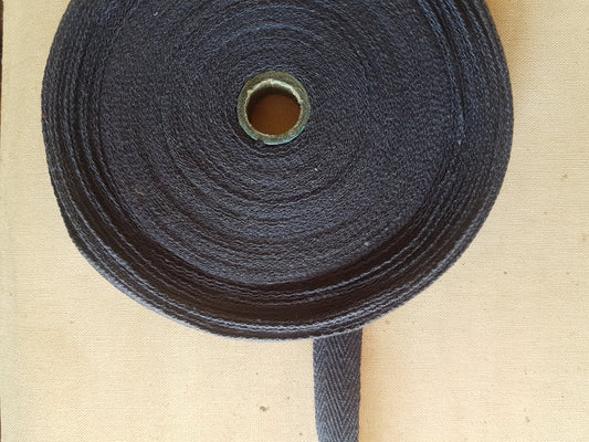 Vintage Navy Blue Cotton Webbing Crafting Sewing 1.5cm