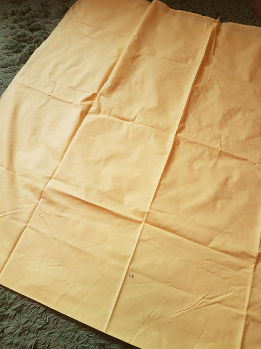 Sunflower Yellow Polyester Cotton Fabric Manmade Blend Per Metre