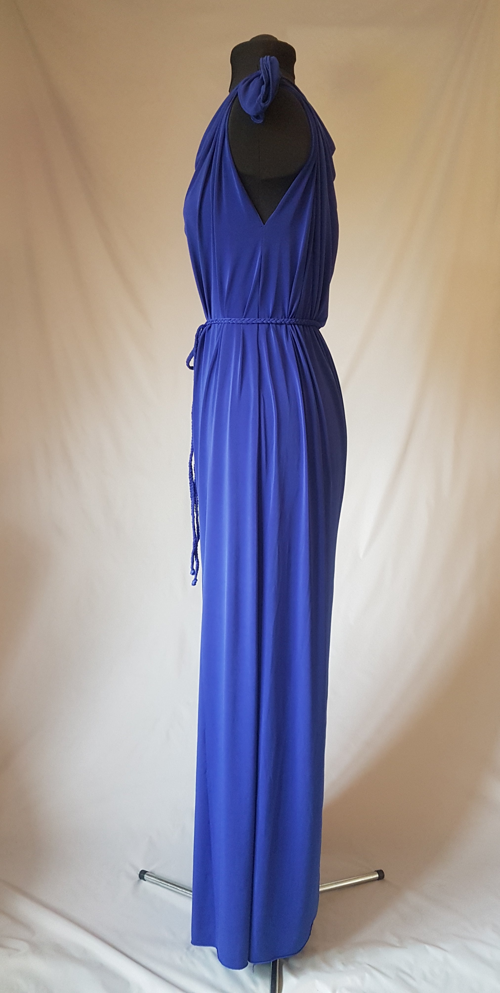 Blue Grecian Bridesmaid Dresses