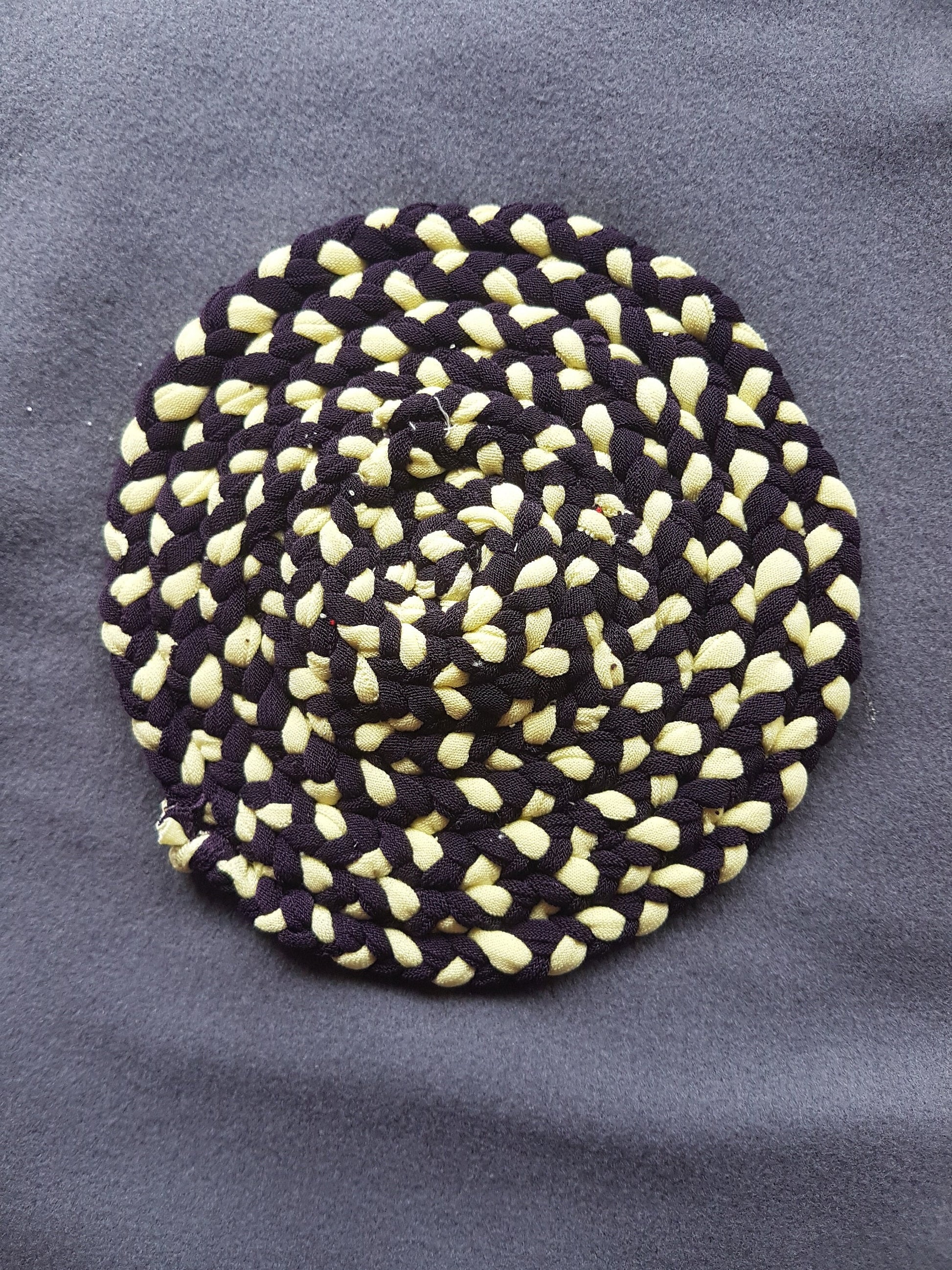 Handmade Braided Fabric Coaster
